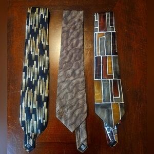 Three Arrow Men's Tie's,  100% Imported Silk. Printed In Italy, Made In USA.